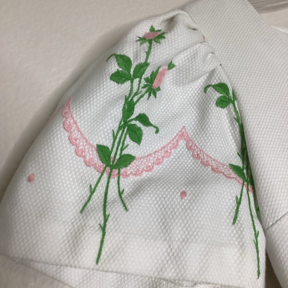 Vintage White Embroidered Maxi Dress Bell Sleeves Sm - Picture 4 of 8